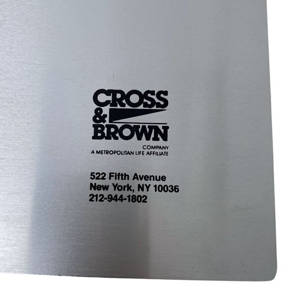 Metal Binder 8.5" Brushed Metal with Clip and inserts - Picture 11 of 14